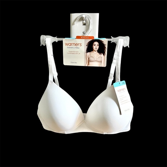 White T-Shirt Bra Wireless Lightly Lined Size 34C NWT - Picture 5 of 7